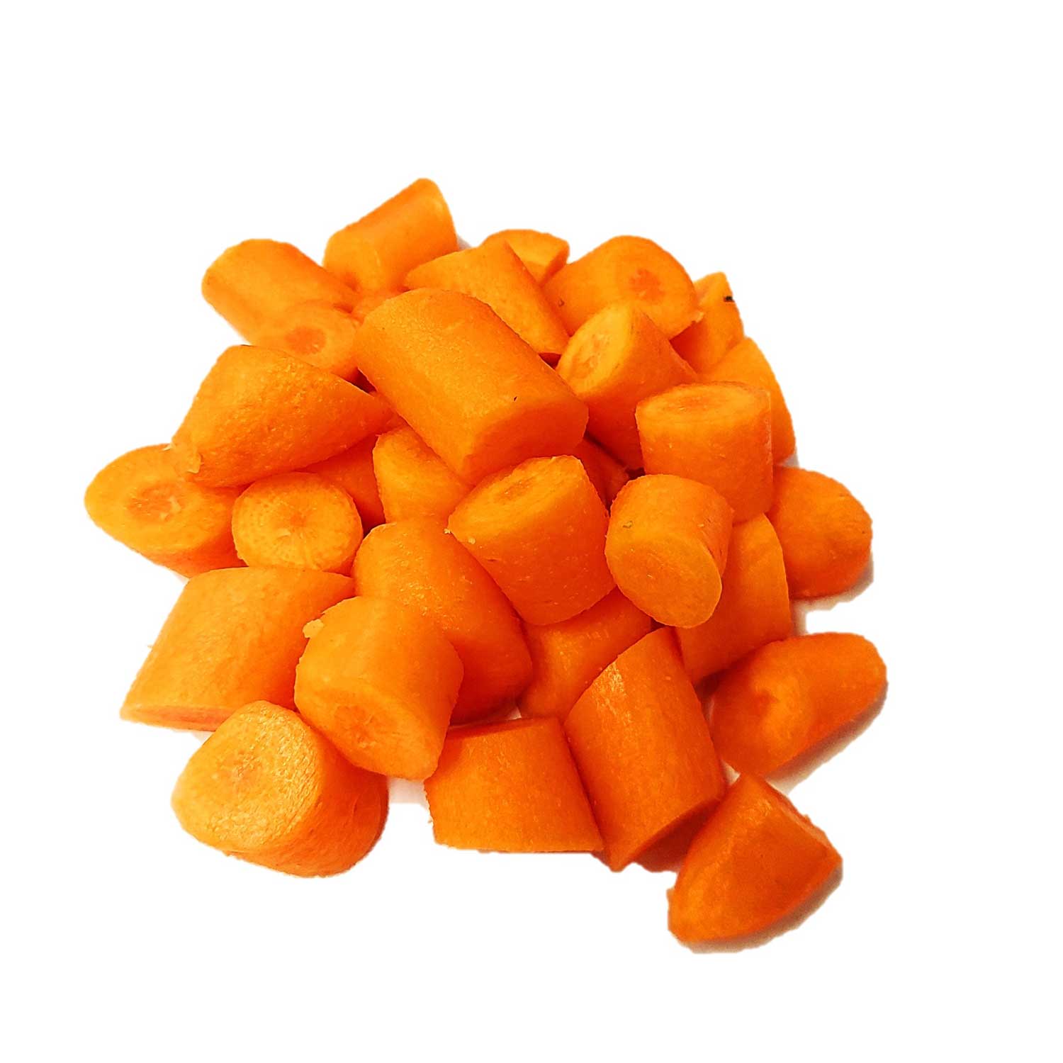 Geschrapte wortels panklaar